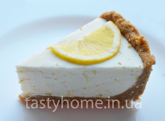 Творожно-лимонный торт без выпечки