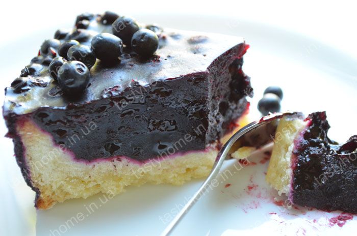 Черничный пирог с желе
